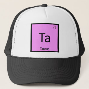 Casquette Ta - Taureau Signe du zodiaque Chimie Tableau péri