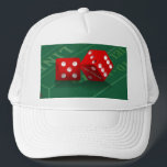 Casquette Table de craps avec dés Las Vegas<br><div class="desc">Au magasin *Las Vegas Icons*, vous trouverez des designs incluant certains des sites les plus populaires de Las Vegas, y compris l'Affiche de bienvenue Las Vegas, des puces de poker simulées, des tables de dés et de craps. Cliquez sur - LASVEGASICONS - dans les étiquettes ci-dessous, ou visitez le magasin...</div>