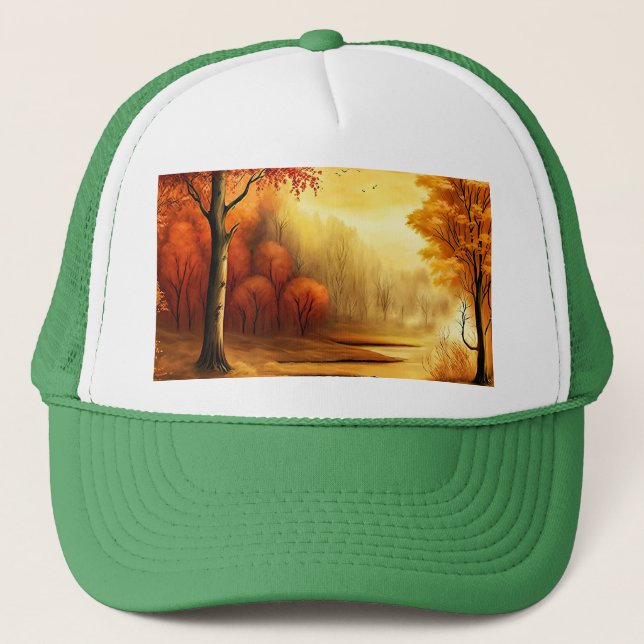 Casquette Tableau Paysage Automne-87546 (Devant)
