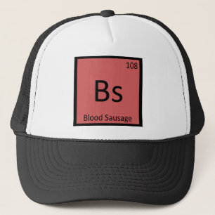 Casquette Tableau périodique de la chimie des boudins noirs