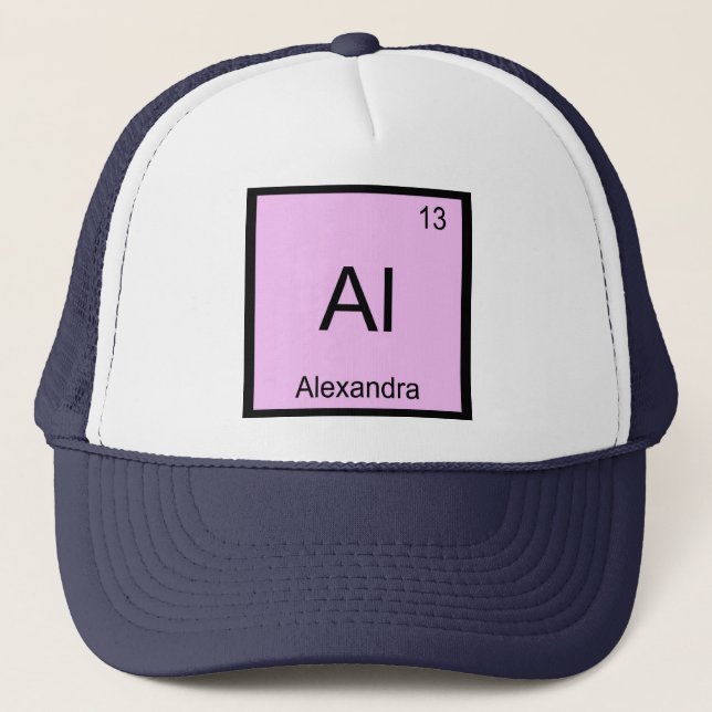 Casquette Tableau périodique des éléments de chimie Alexandr (Devant)