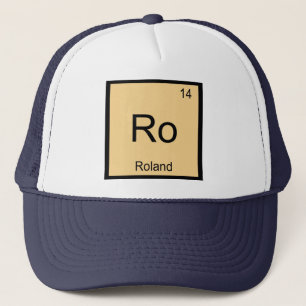Casquette Tableau périodique des éléments de chimie du nom d