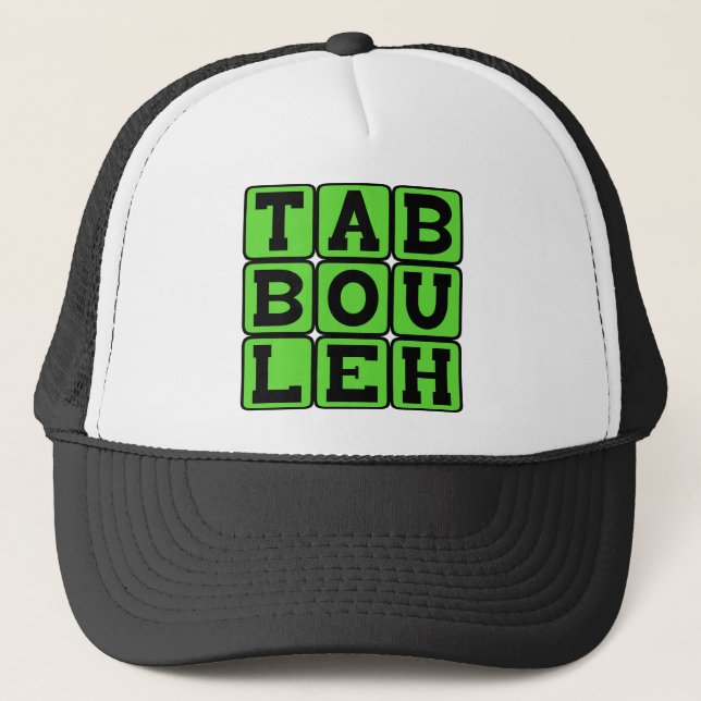 Casquette Taboulleh, plat végétarien levantin (Devant)