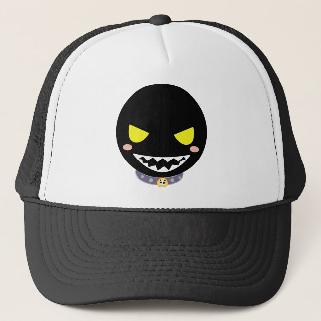 Casquette Tache la tête noire de fantôme (Devant)