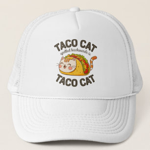 Casquette Taco Chat Écrit À L'Arrière Est Taco Chat Cute Fel