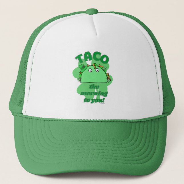 Casquette Taco le matin drôle Saint Patrick Day Mashup (Devant)