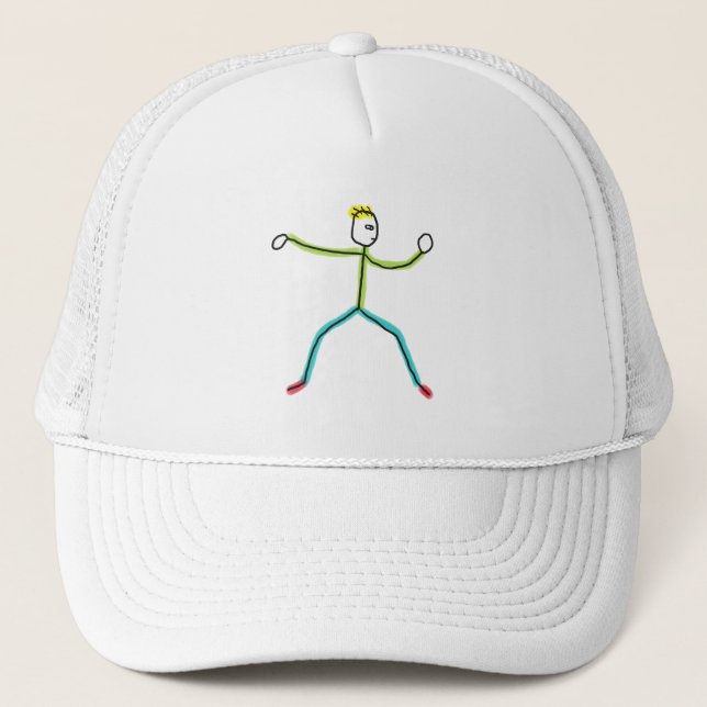 Casquette Tai Chi Stickman (Devant)