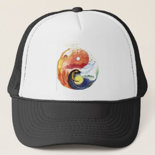 Casquette Taijitu illustrant la polarité