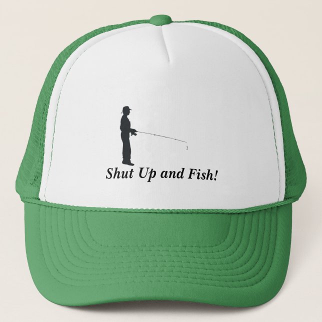 Casquette Tais-toi et pêchez ! (Devant)