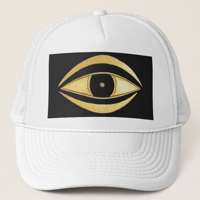 Casquette Talisman Mauvais Œil Doré (Devant)