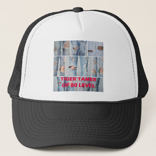 Casquette Tampon de tigre de 80 niveaux (Devant)