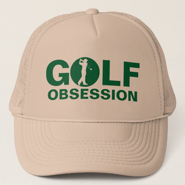 Casquette Tan Vert Obsession Golf (Devant)