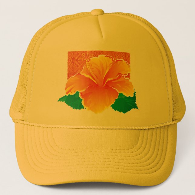 Casquette Tapa Hibiscus (Devant)