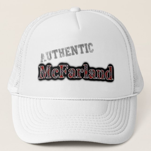 Casquette Tartan Authentique du Clan McFarland MacFarlane (Devant)