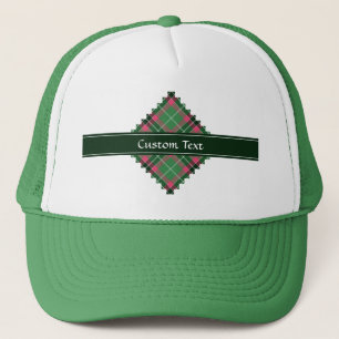 Casquette Tartan vert et rose