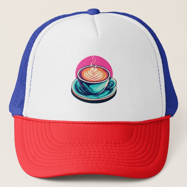 Casquette Tasse de café cappuccino (Devant)