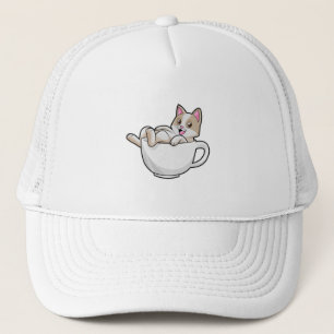 Casquette Tasse de thé de chat