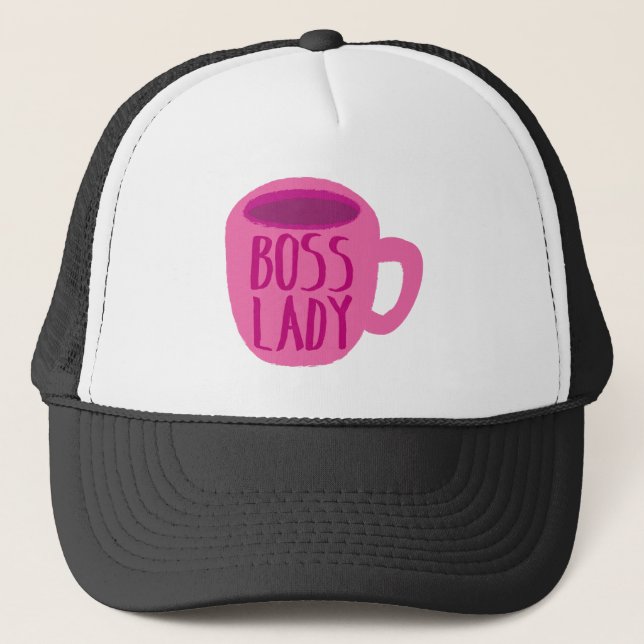 Casquette Tasse rose de Madame café de patron (Devant)