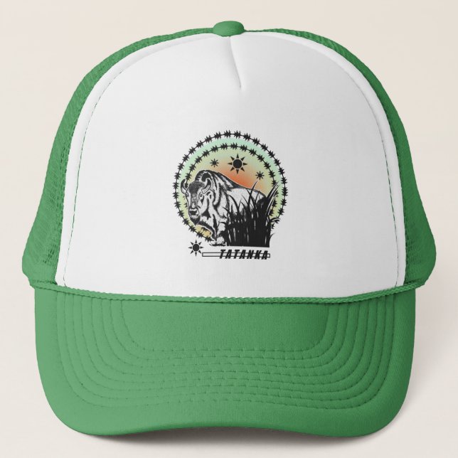 Casquette Tatanka Coucher de soleil Buffalo/Bison américains (Devant)
