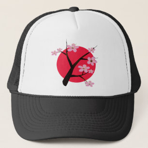 Casquette Tatouage japonais de fleurs de cerisier