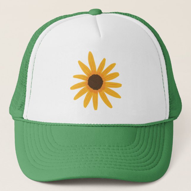 Casquette Tats de peinture de tournesol jaune (Devant)