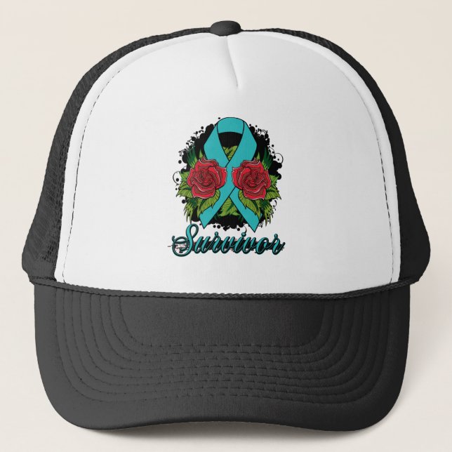 Casquette Tattoo de Survivor Rose Grunge (Devant)