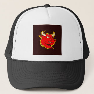 Casquette taureau rouge