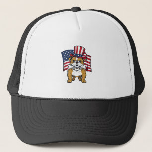 Casquette Taurillon Patriotique Avec Drapeau Vector Design_1