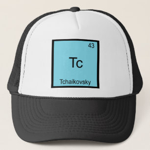 Casquette Tc - Tchaïkovski Symbole d'élément de chimie drôle