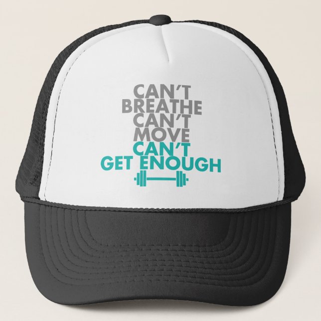 Casquette Teal "obtiennent assez " (Devant)