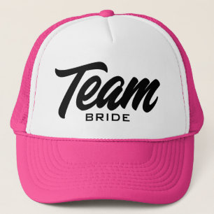 Casquette Team Bride script typographie mariage