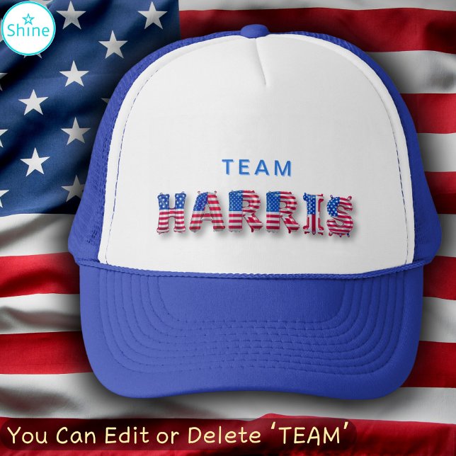 Casquette TEAM HARRIS Kamala Harris États-Unis Drapeau (Créateur téléchargé)