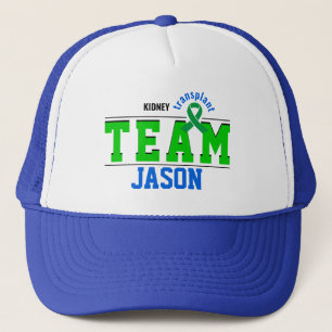 Casquette Team Transplant Sport Green Ribbon personnalisable