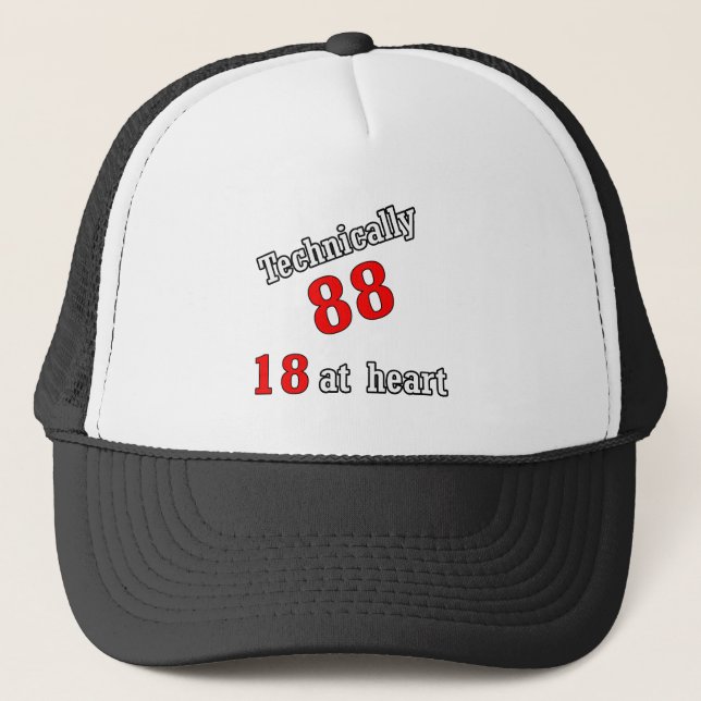 Casquette Techniquement 88, 18 au coeur (Devant)