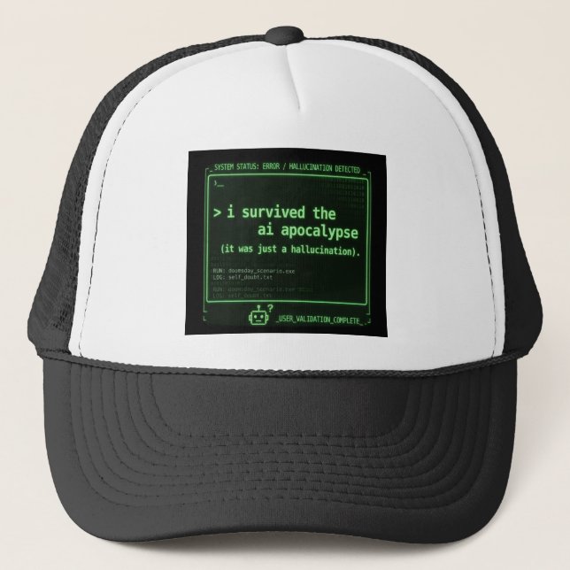 Casquette Technologie d'hallucination pour survivant de l'ap (Devant)