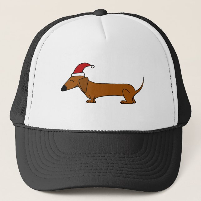 Casquette Teckel drôle dans la bande dessinée de Noël de (Devant)