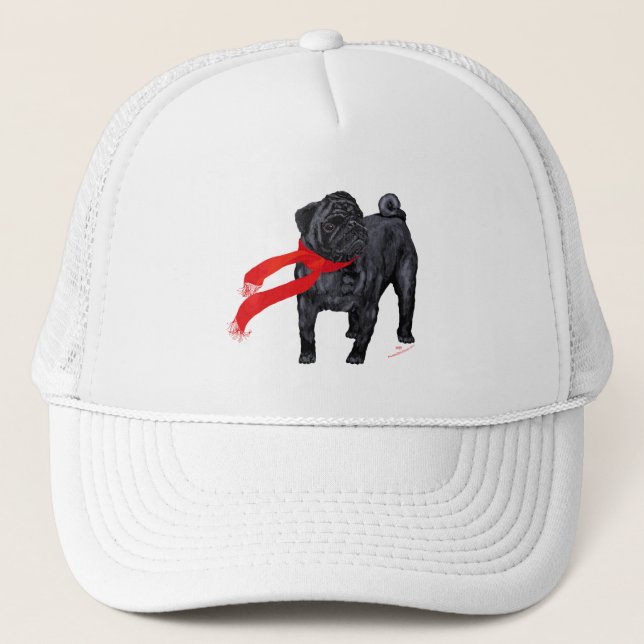 Casquette Teckels en écharpe rouge (Devant)