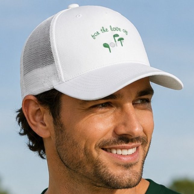 Casquette Tee Papa amusant "Pour l'amour du golf" Typographi (Créateur téléchargé)