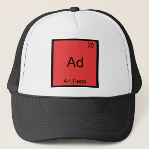 Casquette Tee-shirt Ad - Art Déco Symbole d'élément de chimi