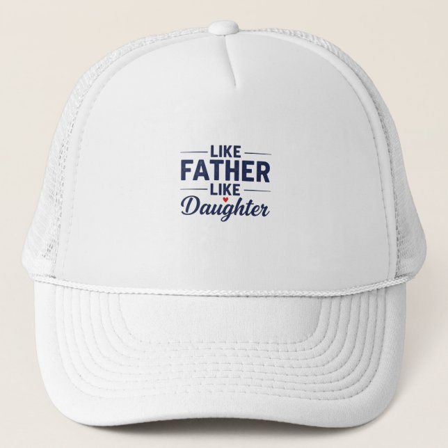 Casquette Tel Père Telle Fille Conception de Texte (Devant)