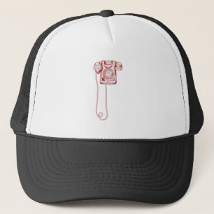 Casquette téléphone à cadran rotatif des années 80