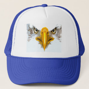 Casquette Tendance Blue White Eagle Head Pop Art Moderne