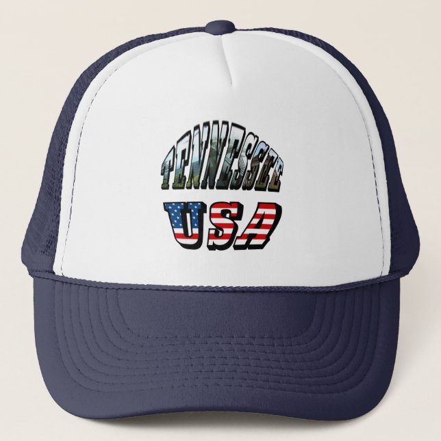 Casquette Tennessee et USA Picture Text (Devant)