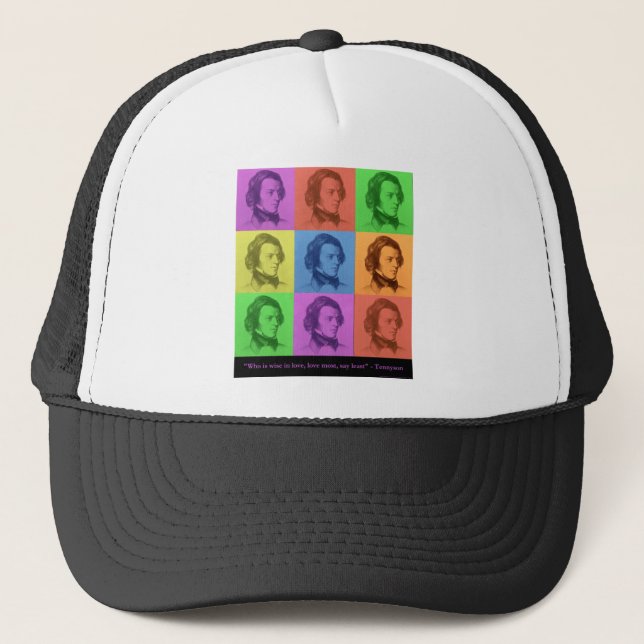 Casquette Tennyson "L'amour est long" Pop Art Cadeaux & T-sh (Devant)