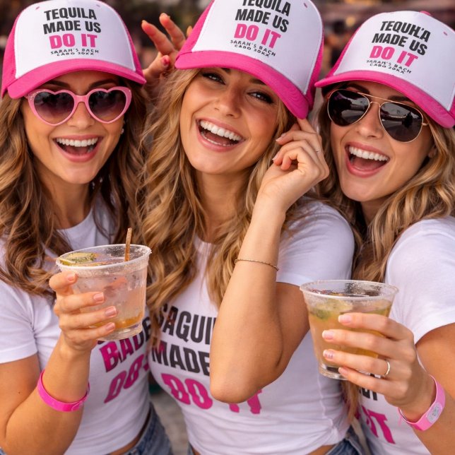 Casquette Tequila Made Us Do It | Équipe de choc pour mariag (Créateur téléchargé)