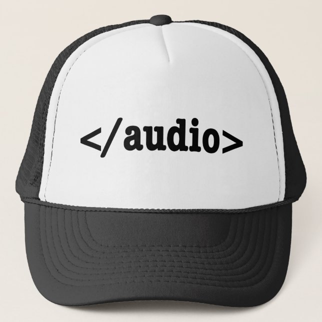 Casquette Terminer le code HTML5 audio (Devant)