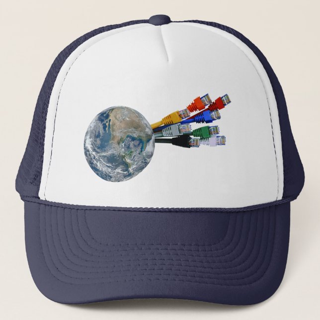 Casquette Terre connectée au réseau Ethernet (Devant)