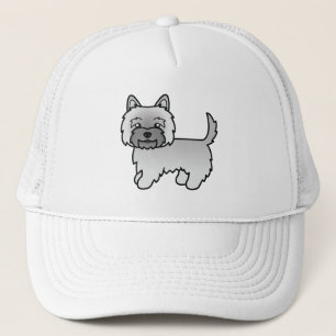 Casquette Terrier Cairn Gris Chien de Dessin Animé Mignon