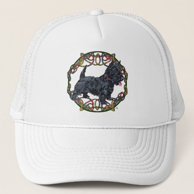 Casquette Térrier écossais Nœud celtique (Devant)