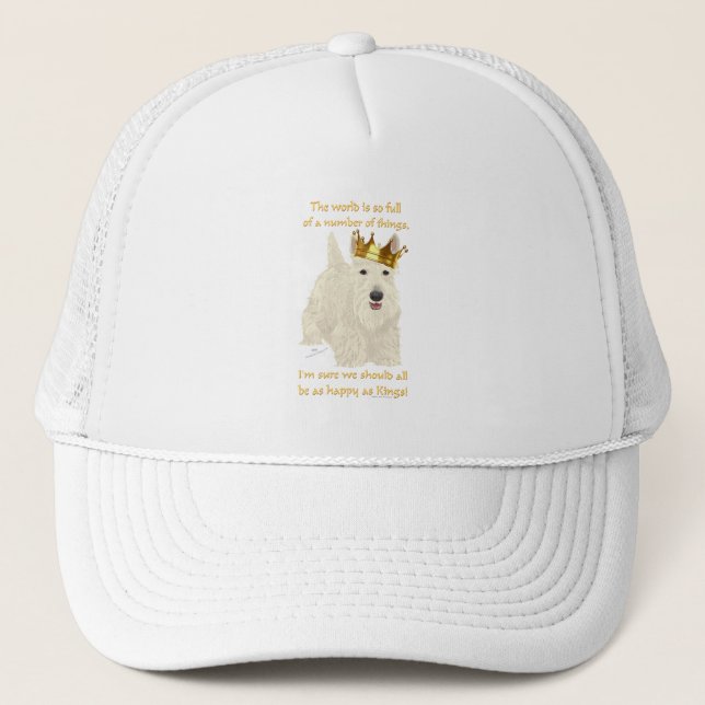 Casquette Terrier écossais roux King (Devant)